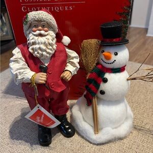 Possible Dreams Clothtique A Frosty Friend Set … Santa and Snowman